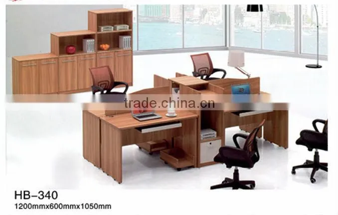 Office furniture small wooden office working desk computer partition