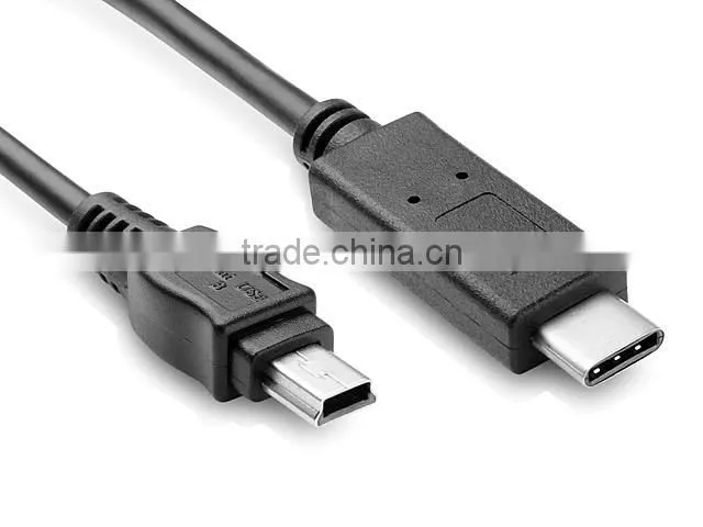 USB 3.1 Type-C Male to mini USB 5 pin Male Cable