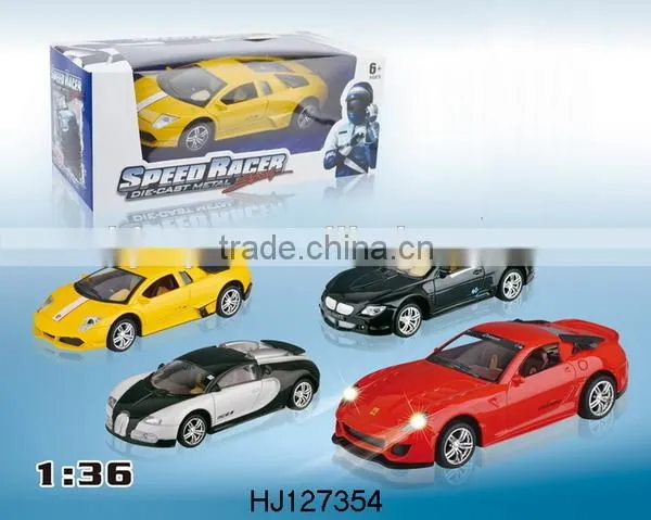 hot selling die-cast auto toy, alloy sliding car model toy 48pcs/box