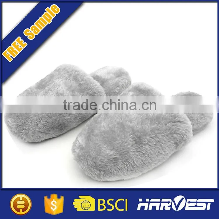 2015 simple man slipper flip flop with fur , indoor warm slipper
