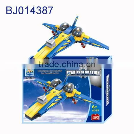 Children 3d puzzle diy toy funny science block model space shuttle