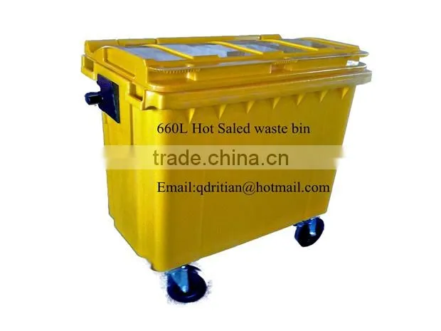outdoor plastic waste bin/trash bin