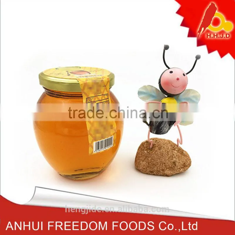 Pure natural mature honey in 312g beer glass bottle with handle