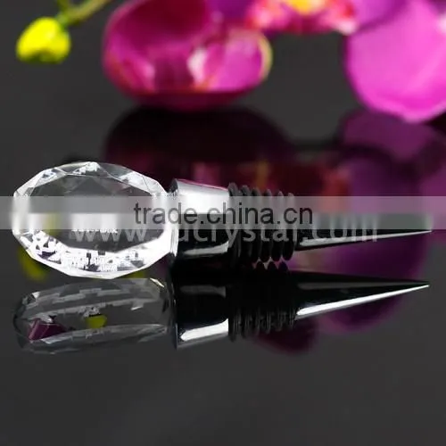 wholesale small Clear Crystal star shaped Wine Bottle Stopper for promotion gifts