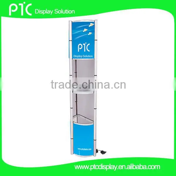 4 layer half round rotating foldable tower
