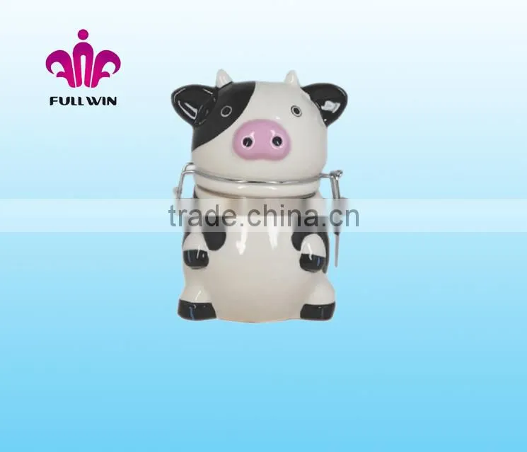 Pig Clip Ceramic Canister w/airtight