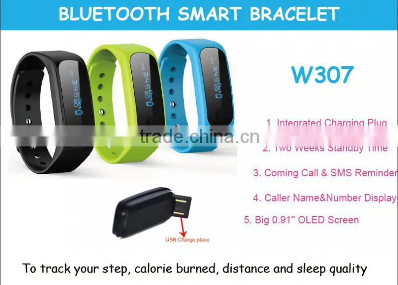 IOS, Android Phone Call, SMS Notification Bluetooth Activity Tracker