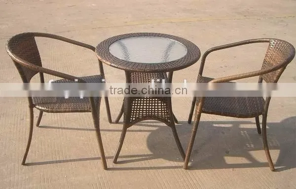 outdoor furniture elegant handmade rattan chairs table patio coffee garden set YC021R YT47A