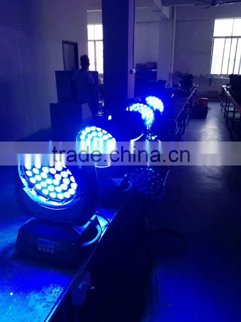 Chinese dmx 4-in-1 rgbw 36x10 zoom wash 36x10w led moving head
