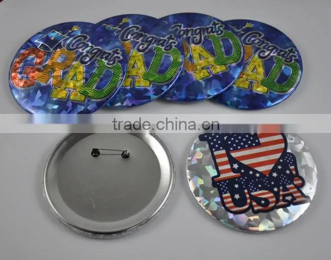 (plant/factory)Elliptic shape promotional gift pin badge