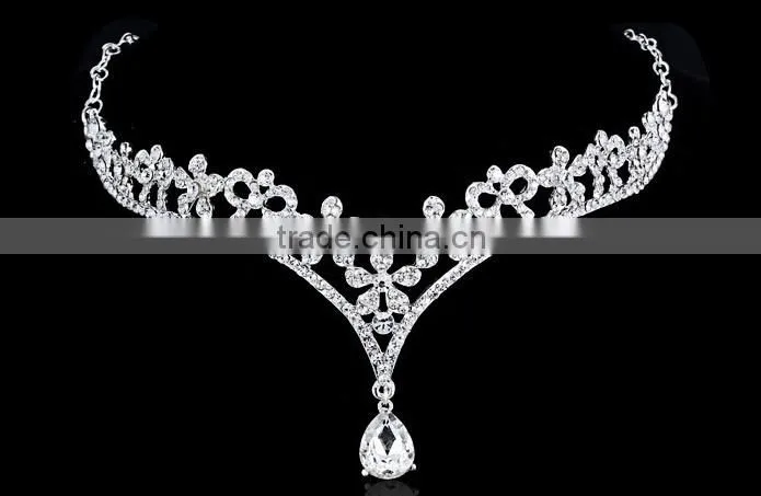 New Fashion Bridal Crystal Pendant decorative headband Tiara Crown Jewelry
