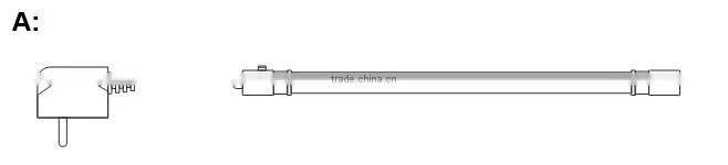 T10 IP65 led waterproof tube, with interal power supply 2014 hot sale for Freezer box/refrigerator/aquarium