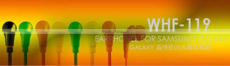 Wallytech WHF-119 Colorful Earphone with Microphone & Volume remote for Samsung Galaxy S4