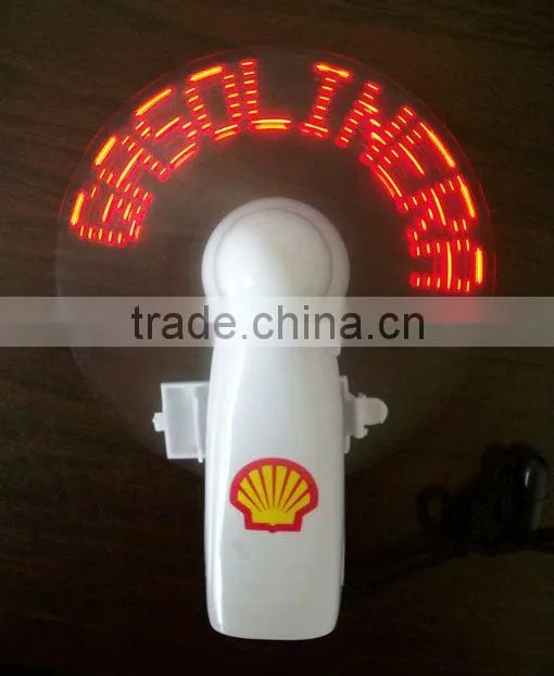 5 LED Portable led message fan