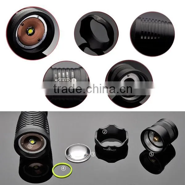 S3 Super Bright XML T6 Rechargeable Mini Zoom charging torch light