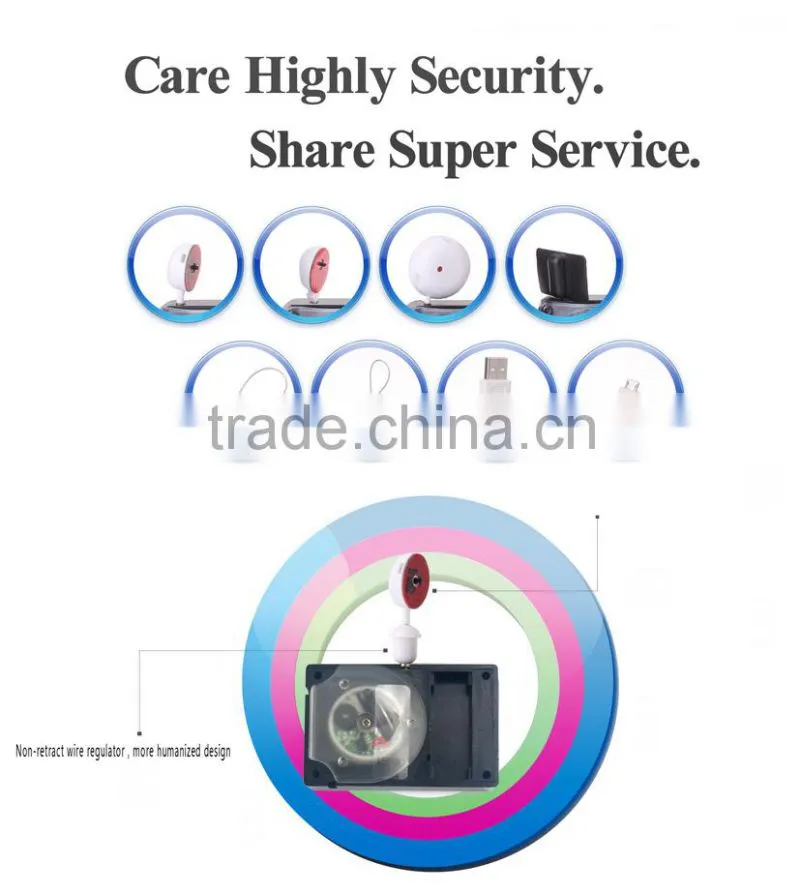 Retractable anti-theft pull box retractable alarm pull box