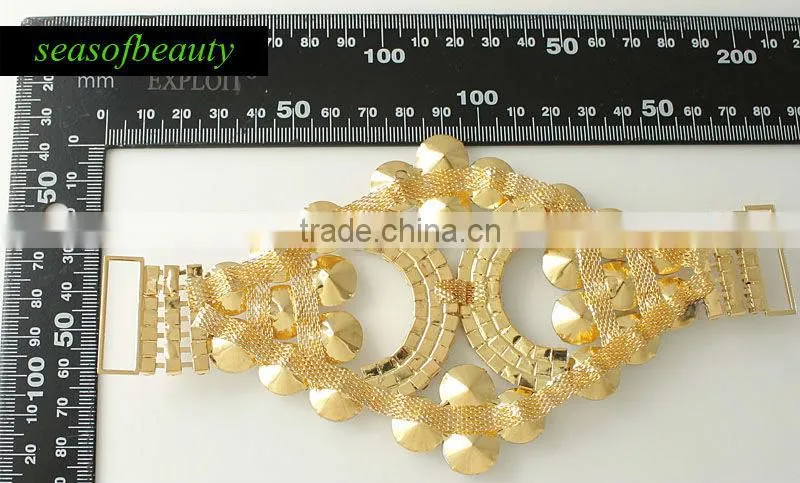Wholesale Gold Decorative Rhinestone Trim Connector RA21J