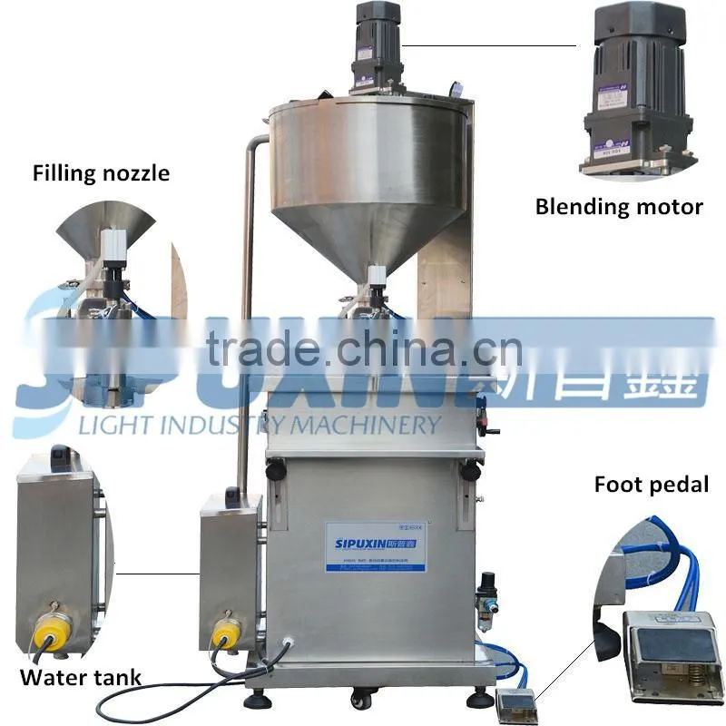 SPX Semi Automatic Mixing And Heating Filling Machine For Honey, Ointment, Paste