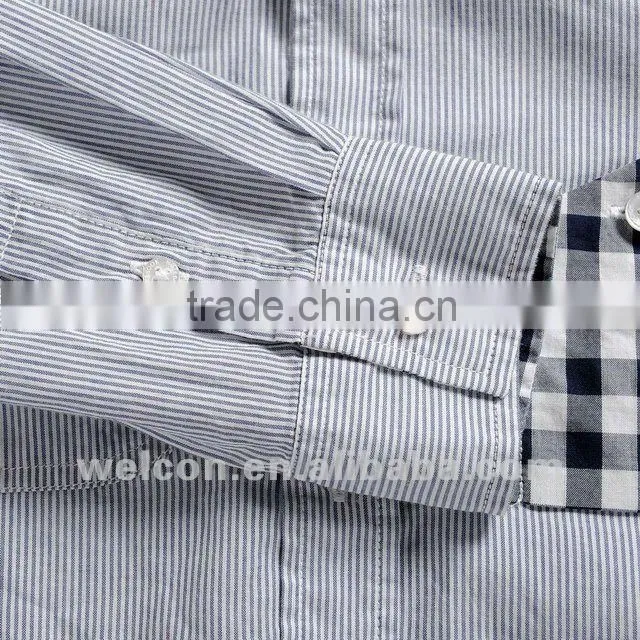 new fashion design brand OEM in china long sleeve kids shirt cotton kids clothing