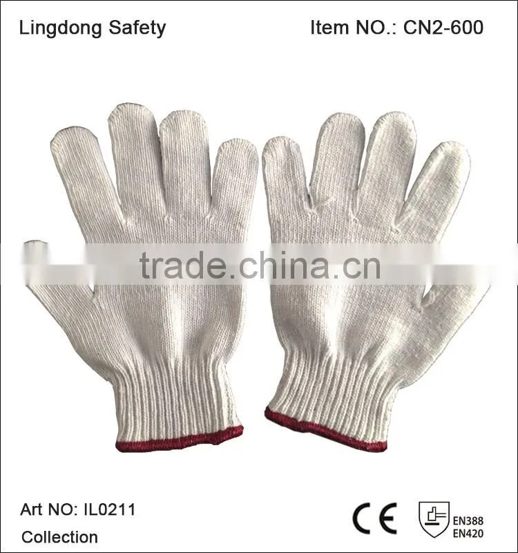 cheap white cotton hand glove