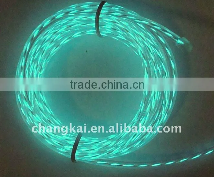 2.3mm High Brightness Transparent green EL chasing wire