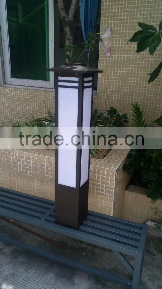 Q17-80202 outdoor aluminum lawn light acrylic diffuser garden bollard light