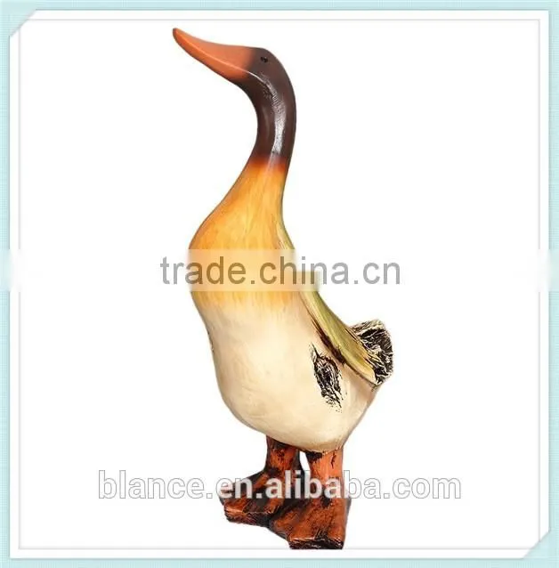 handmade resin duck statue for garden decoration