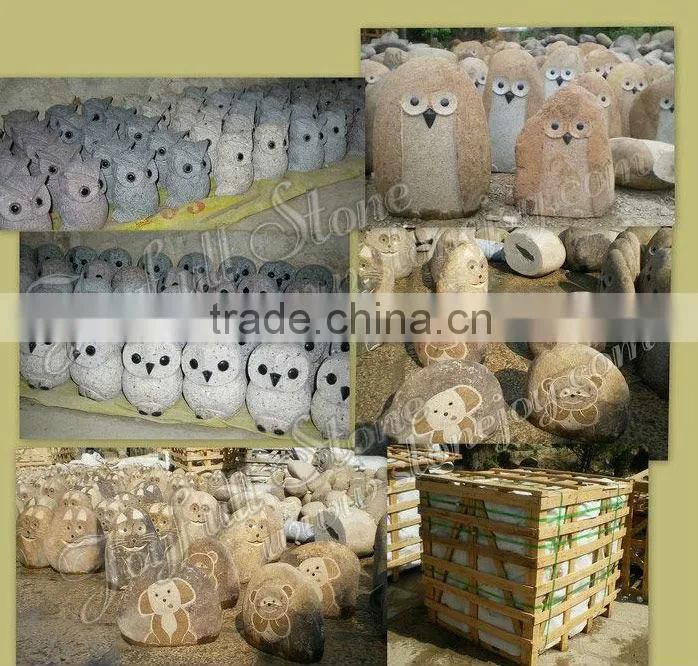 Stone Owl Figures Carving