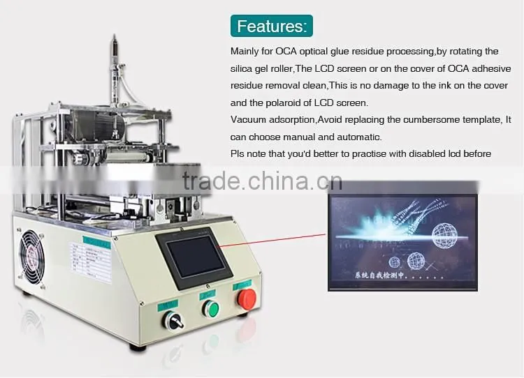 Hot Sale! Fully Automatic OCA Glue Remover Machine OM-R1 For Smartphone LCD Refurbishing