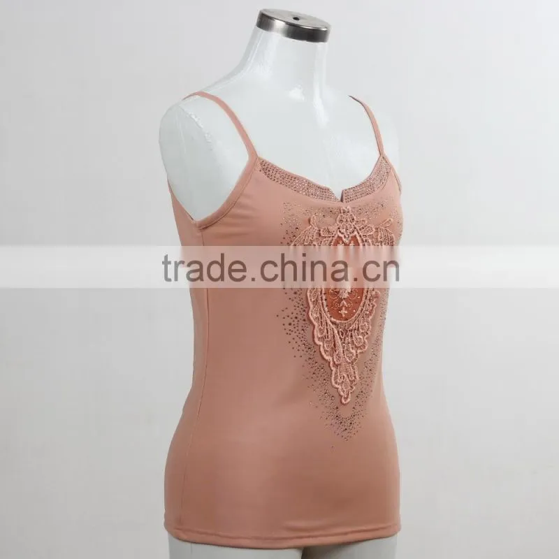 F5S15156 Printed Camisole Sex Tank Top for Women