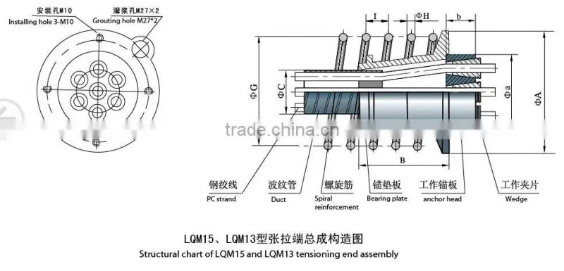 LQM hot sale prestressed concrete slab