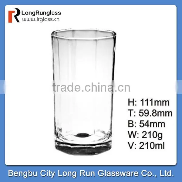 LongRun 7.5oz tall and thin home use glass cups set wholesale glassware