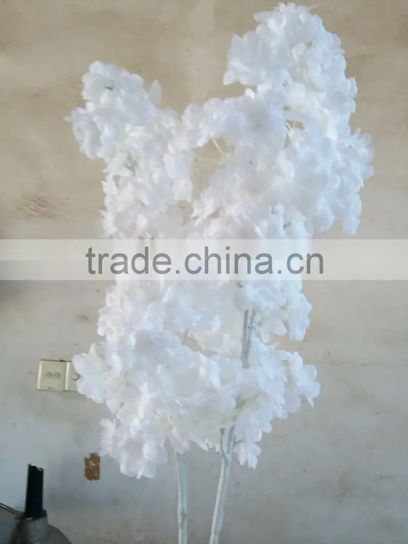 Wholesale white artificial cherry blossom branch for Christmas decor
