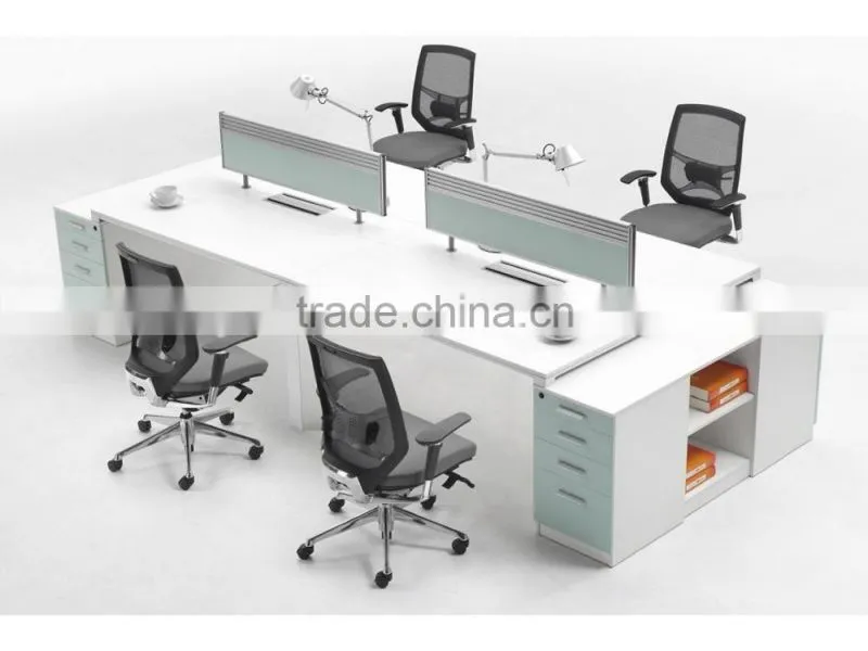 2016 newest modern design 4 seaters office partition(HX-CRV005-2)
