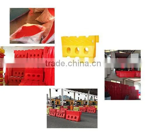 1.5m water filled plastic traffic barrier