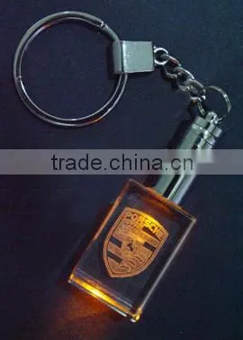 2016 Modern crystal keychain with various light