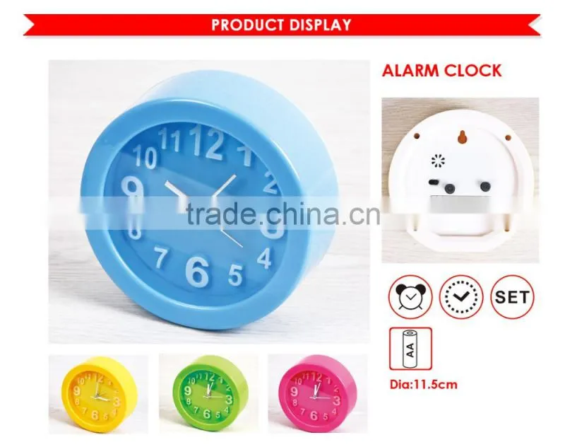Color plastic Alarm clock/table alarm clock/fancy alarm clock