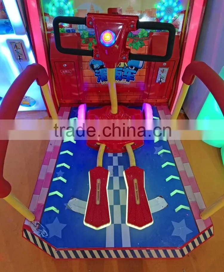 2016 new game simulator scooter machine,kids redemption game happy scooter