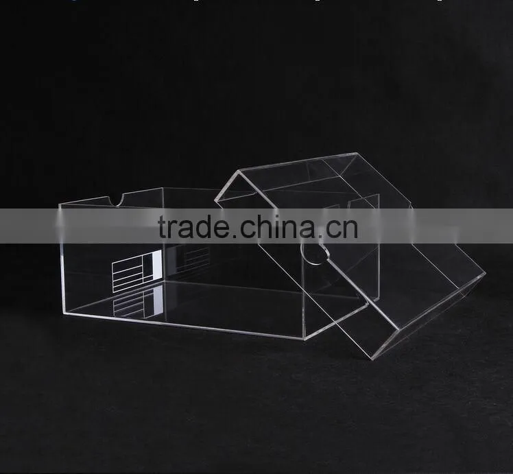 best selling good quality high clear acrylic shoe display box
