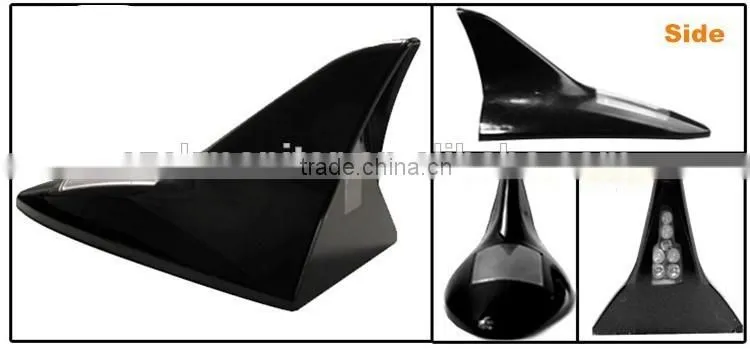 Shark fin Solar energy car roof anti chasing tail light
