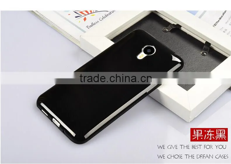 New arrival soft colorful silicone tpu case cover for meizu m2 note