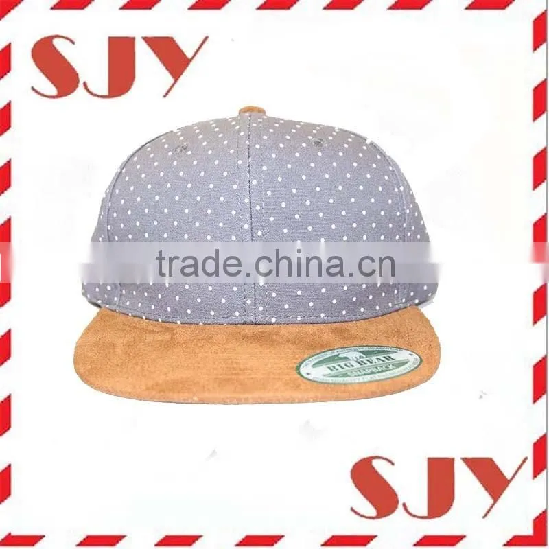 Wholesale new arrival suede flat brim blank snapback hat