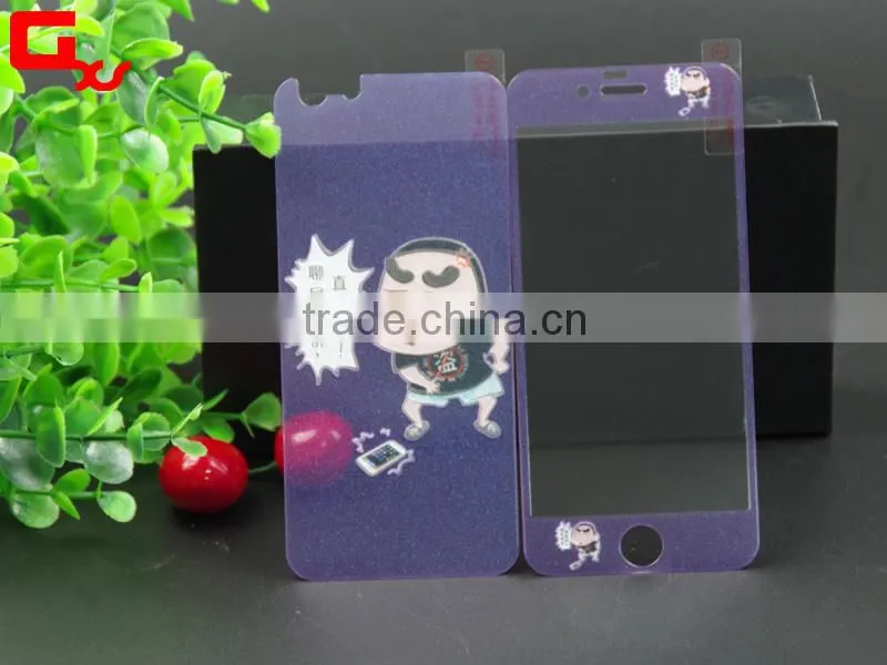 color mobile phone screen protective case for iphone pretty cartoon tempered glass screen protector