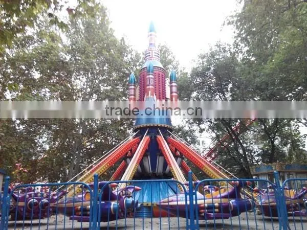 Kiddie Outdoor Playground Equipment 16 / 20 / 24 Seats Self Control Plane Rides Controllable Helicopter Rides