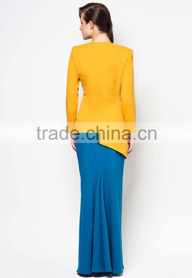 Beaded sunflower new model design fashional women muslim dress