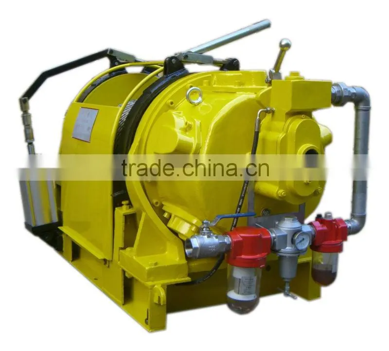 10T Air Winch used for lift and drag heavy cargo ,drilling platform,marine,minnings,engineering