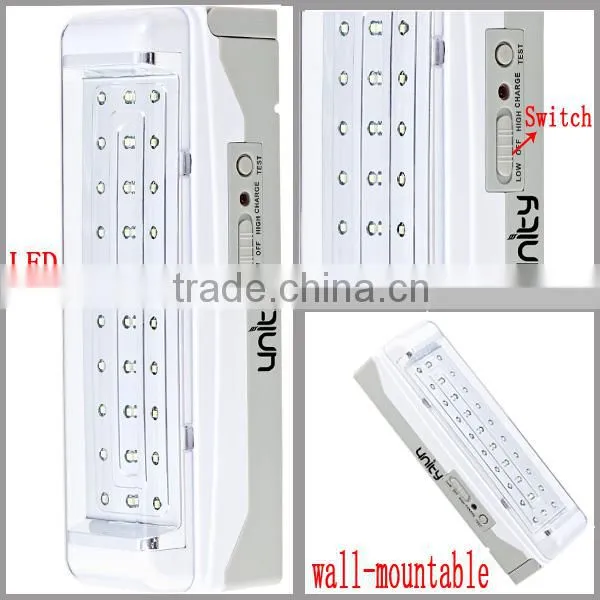 China Factory 4500mAh Battery Power Rechargeable LED Emergency Light Price