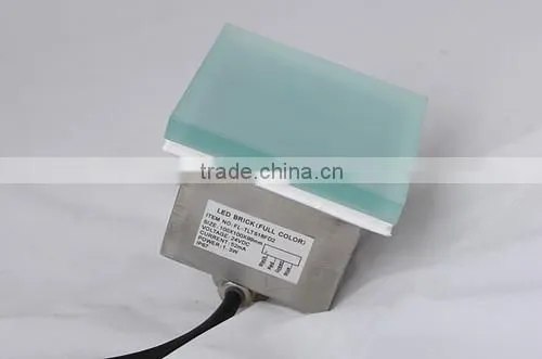 Outdoor waterproof IP67 led brick tile light frosted glass cover walkway paver lights