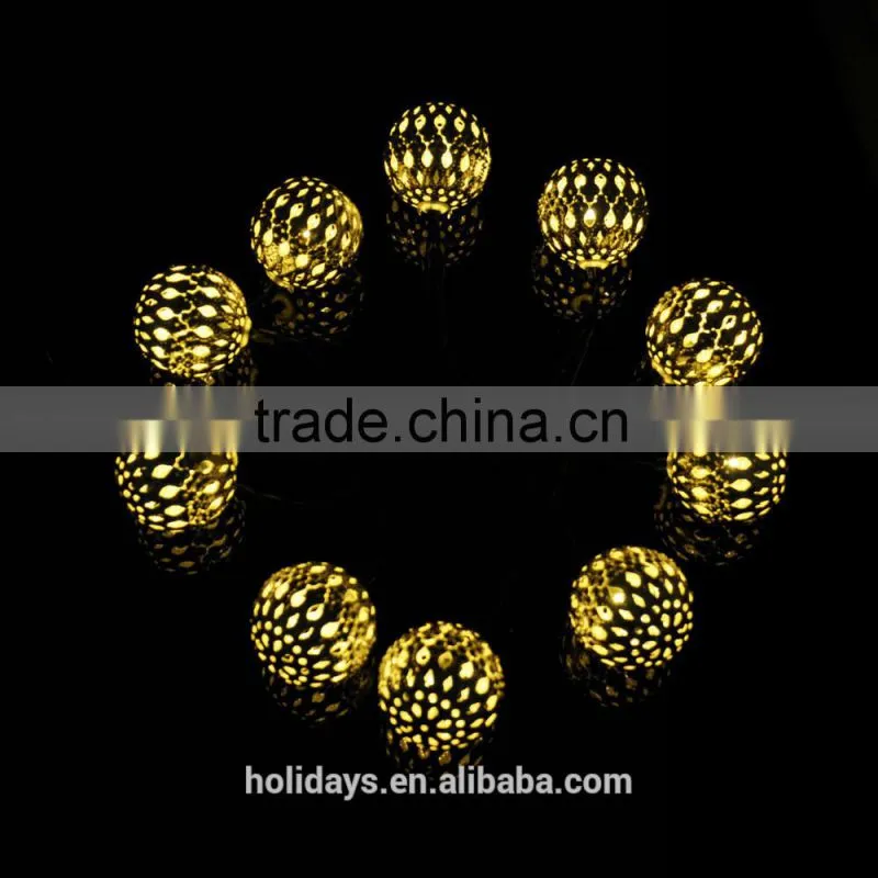 Warm white 10 Balls/Set String LED Fairy Lights LED solar Lamp