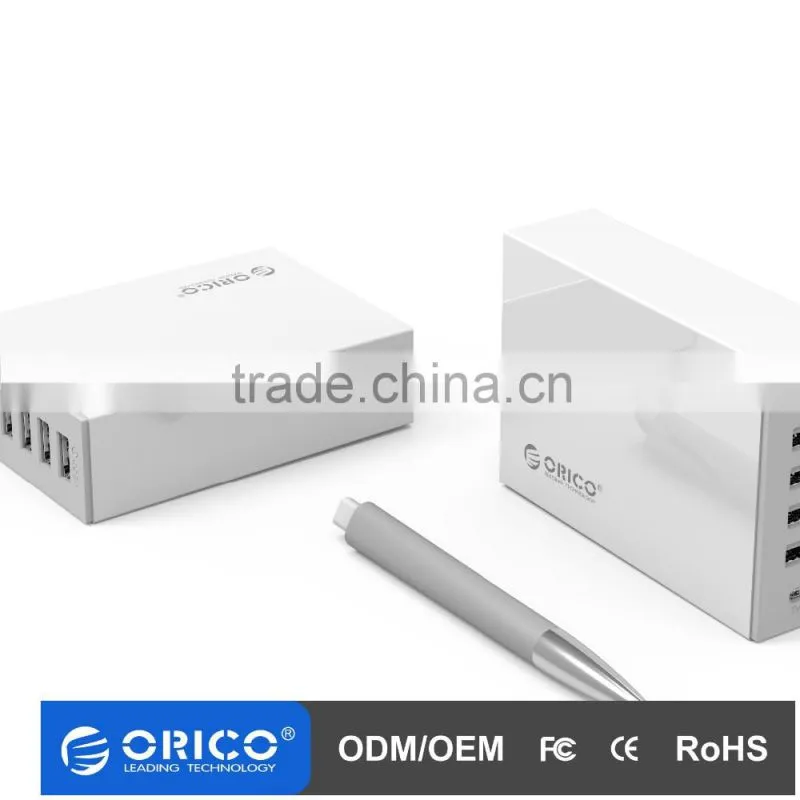 2016 OEM/TSL-6U 6-Port QC2.0+TYPE-C Desktop intelligent Desk Charger
